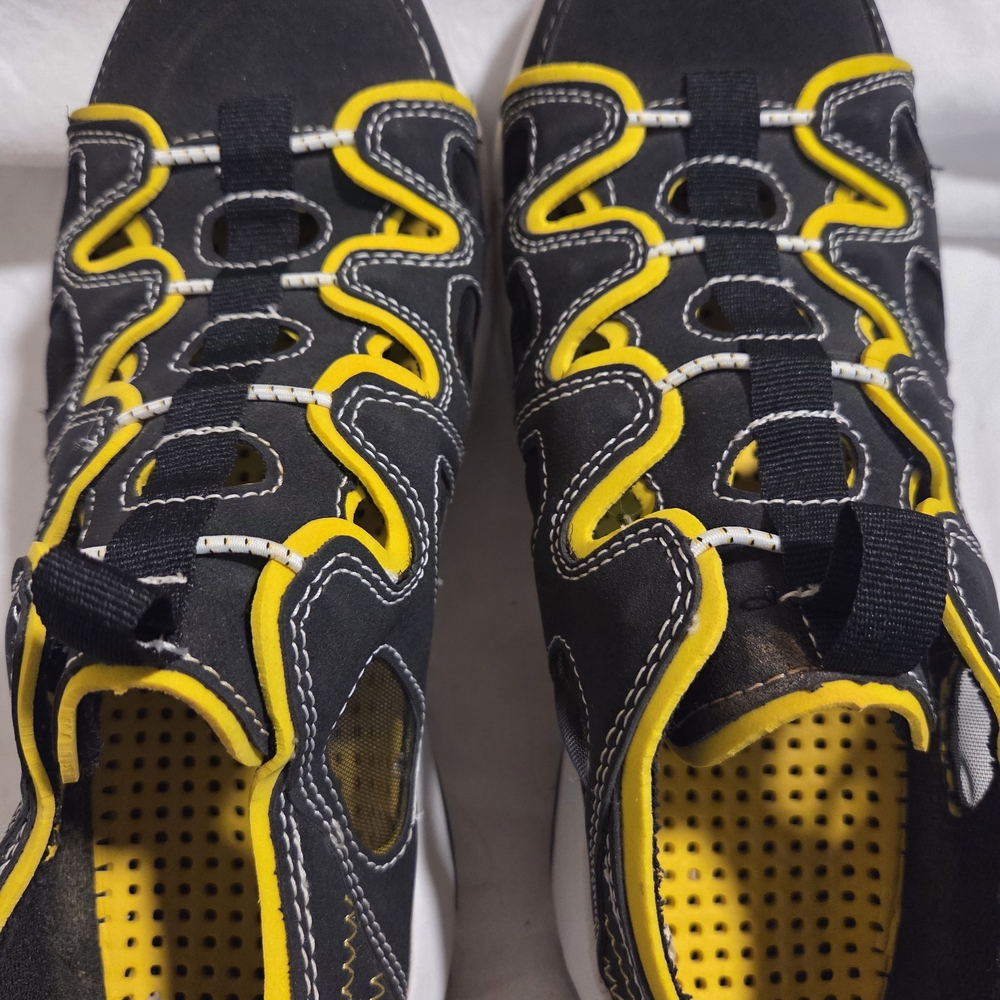 Black and Yellow Athletic Shoes